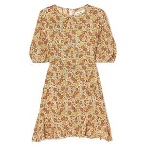 FAITHFULL THE BRAND Jeanette Floral-Print Ruffled